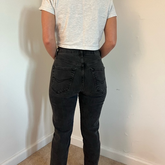 Pull & Bear Straight Leg Black Pants Size 6 Made in Turkey - Picture 13 of 14